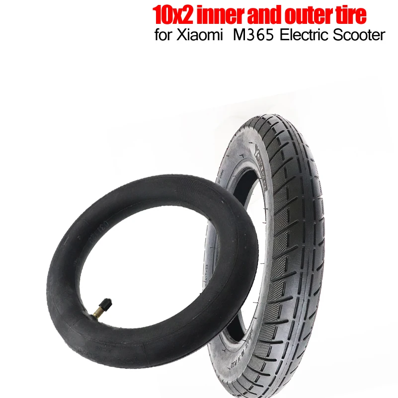 10X2-6.1 10 inch Inflatable Thickening Wheel Tire 10x2-6.1 Inner Outer Tyre for Xiaomi Mijia M365 Electric Scooter Accessories