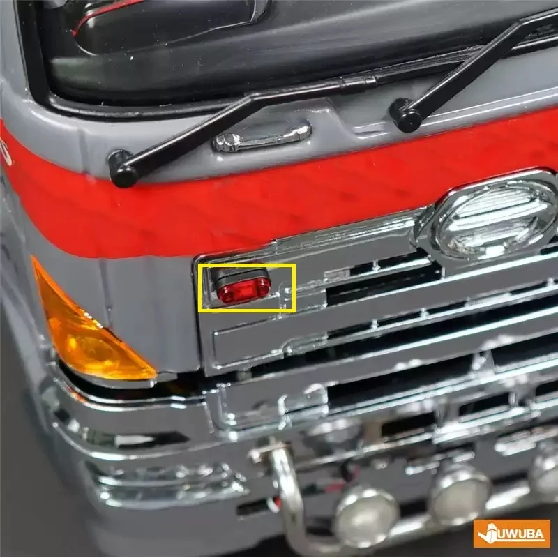 RC 1/14 2pcs LED 3V Position Light The Width/Warning Lamp for Tamiya Dump Truck for SCANIA MAN VOLVO Tipper Truck DIY Parts