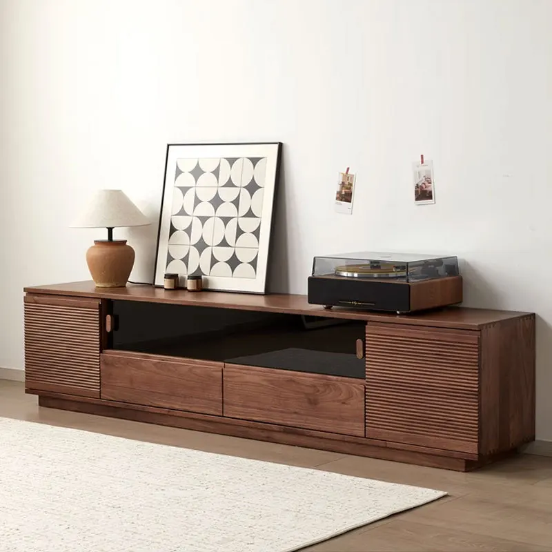 

Customizable North American Black Walnut TV Cabinet