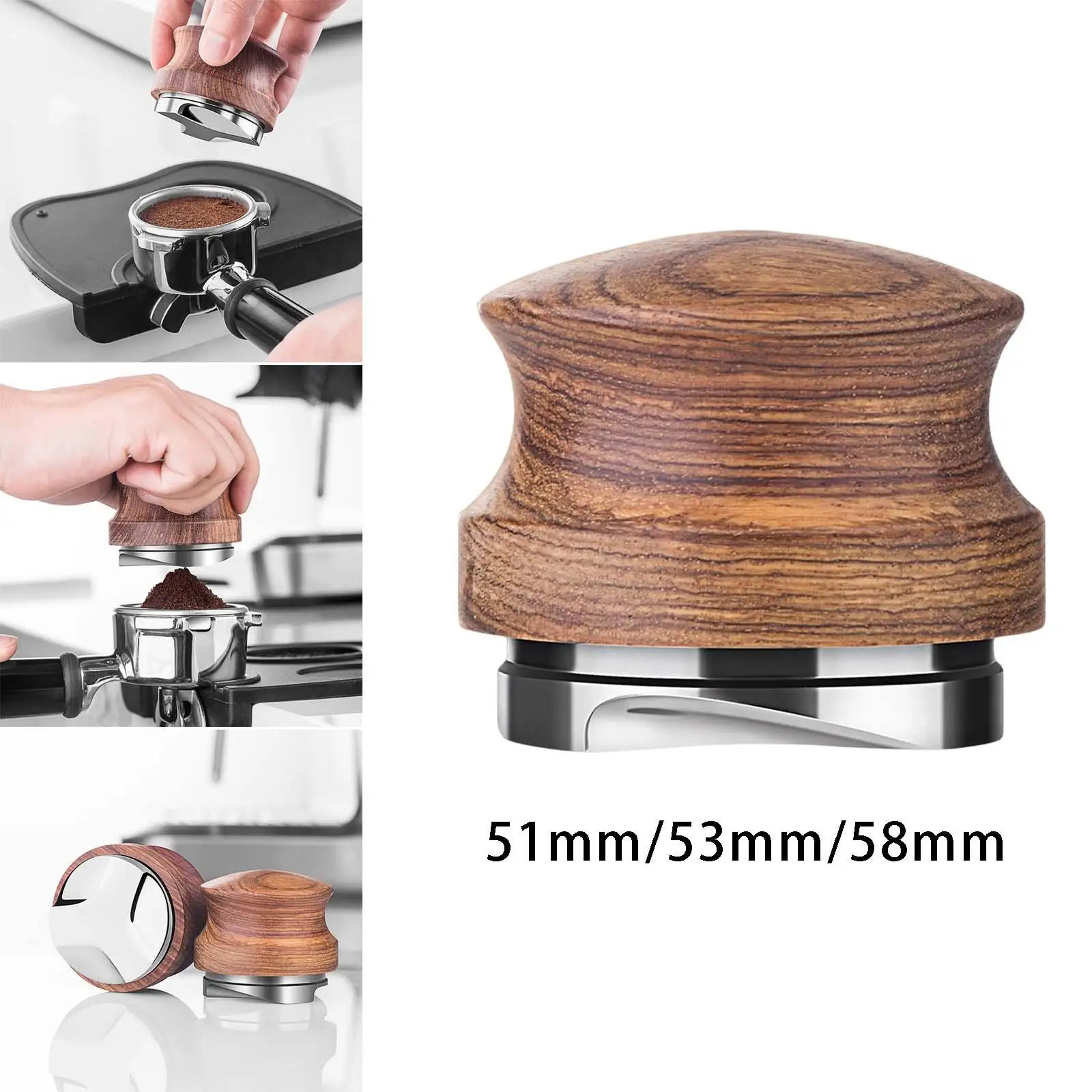 Professional Espresso Distributor 3 Angled Slopes Hand Tampers for Cafe Bar