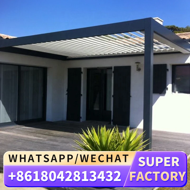 Widely Used Aluminium Deck Folding Awning Terrace Roof Pergola Retractable Awings