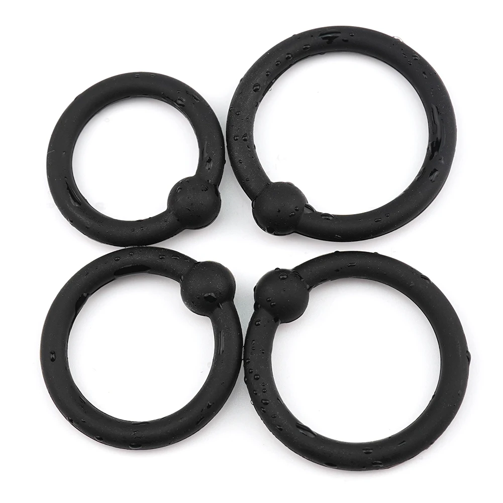 Semen Lock Ring Odor-free Silicone Penile Rings Delayed Exercise Penile Restraint Reduced Glans Stimulation Male Sex Toys
