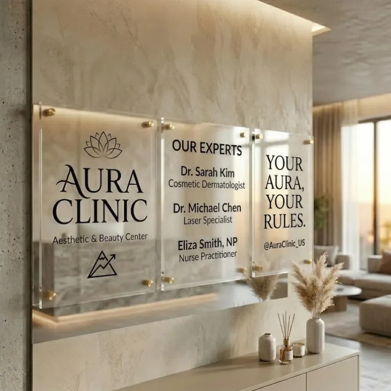 Custom Acrylic Mission Statement Sign, Professional Corporate Branding Signage, Office Wall Decor, Company Vision,Values Plaque