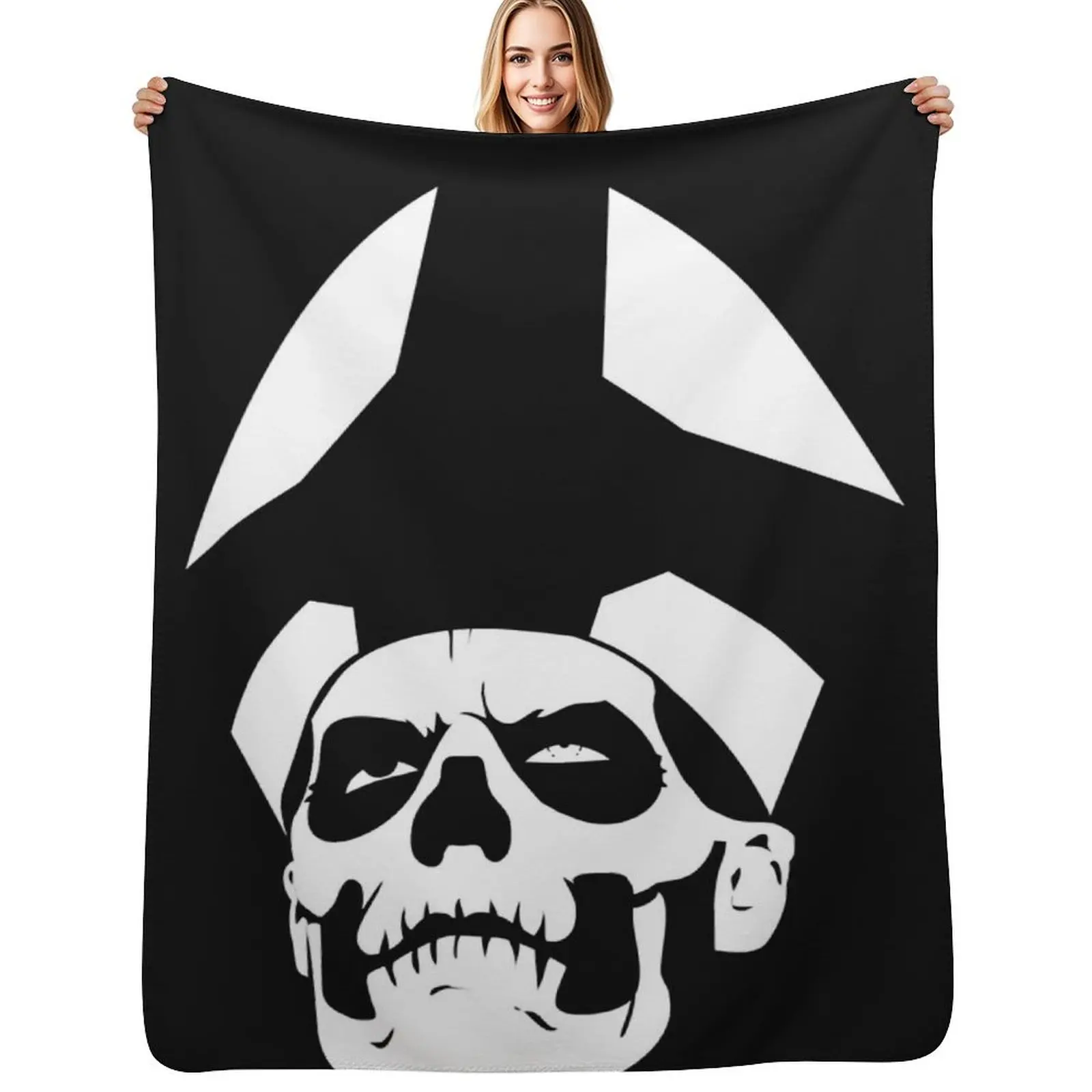 Ghost - Papa Emeritus II - minimaliste T-shirt essentiel Throw Blanket valentine gift ideas Flannel Thins Fashion Sofas Blankets