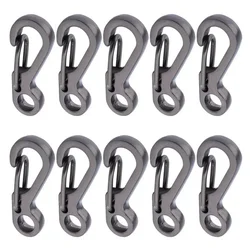 10Pcs/lot Mini Carabiner  Gear Hooks Key Chain Camping EDC Survival Climbing SF Spring Backpack Clasps Keychain