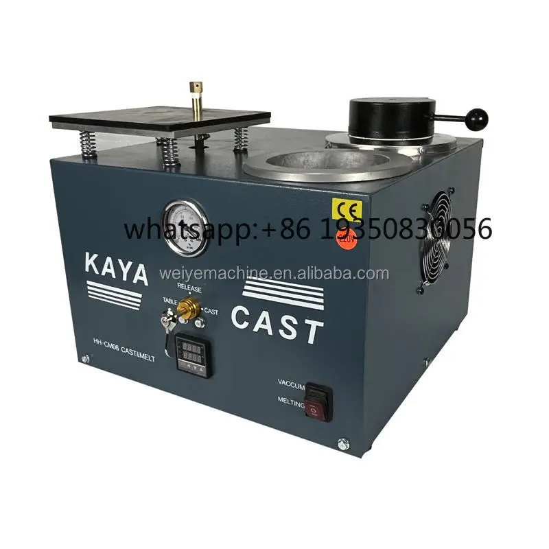 Compact Integrated Vacuum Casting Machine for Jewelry Plaster Mold Prototyping Investment Casting Equipment Goldsmith Tools Wax
