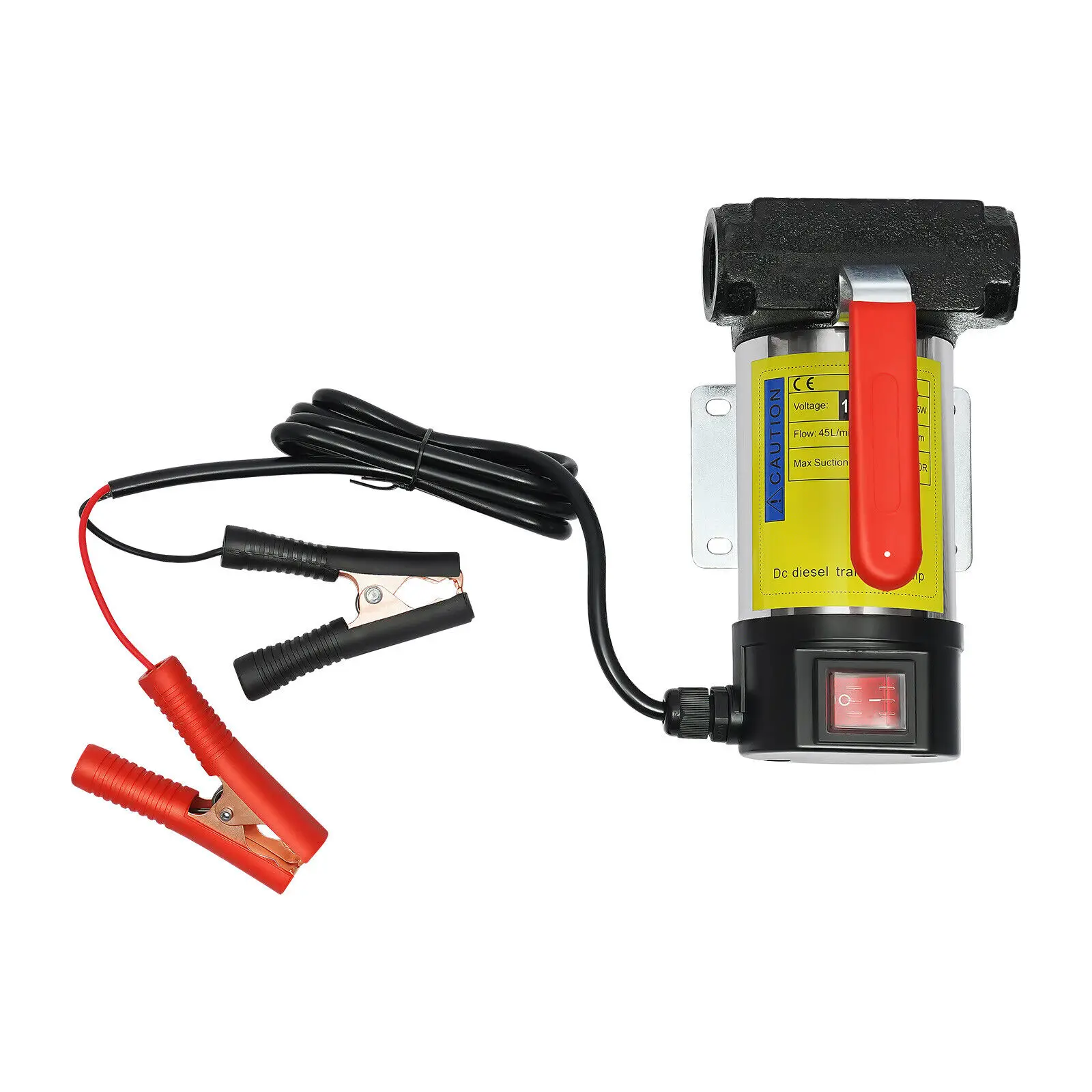 Pompa oleju napędowego z wężem Elektryczny pistolet samozasysający 12V 45L — zdjęcie 5