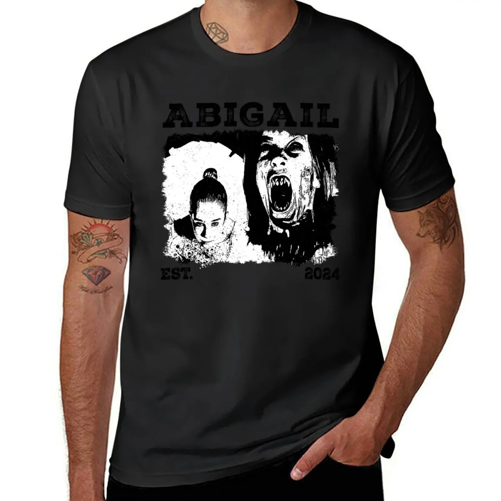 Retro Abigail T-Shirt blanks boys whites plus sizes t shirts for men cotton