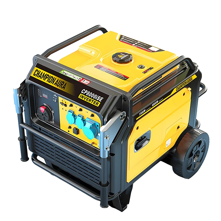 Portable 5 kw - 6kw durable single three phase 3 in 1 recoil electric gasoline generator