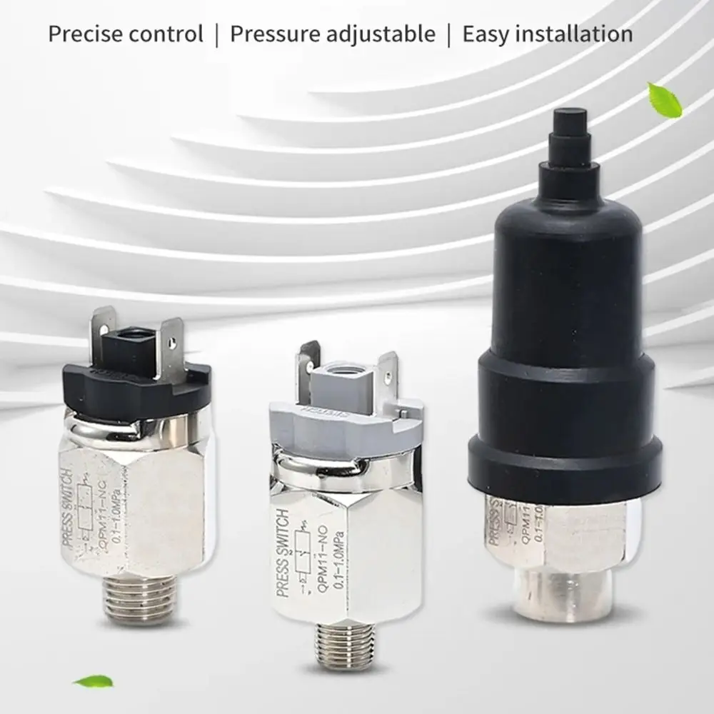 1Pcs QPM11-NO QPM11-NC Air Pressure Switch Adjustable G1/8 G1/4 QPM11 Automatic Controller 0.1-1Mpa Hydraulic Diaphragm