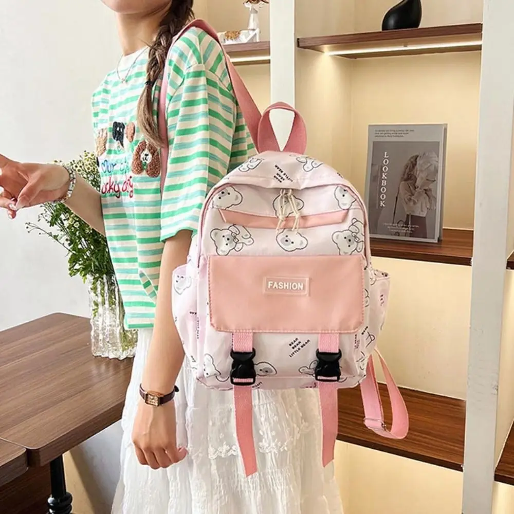 

Large Capacity Children's Backpacks Waterproof Nylon Student Bookbag Adjustable Straps Lightweight Kids Shoulder Bag