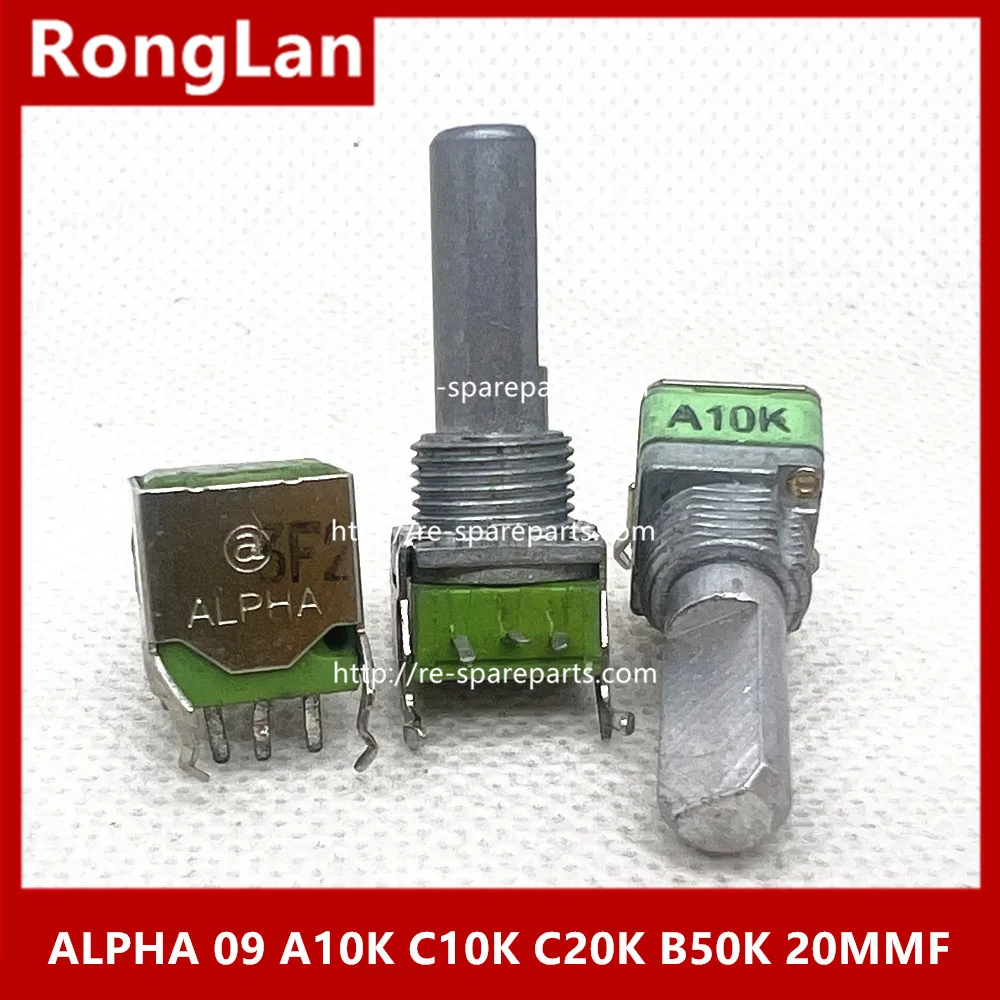 [BELLA] ALPHA 09 horizontal single- joint potentiometer A10K C10K C20K B50K 20MMF --10pcs/lot