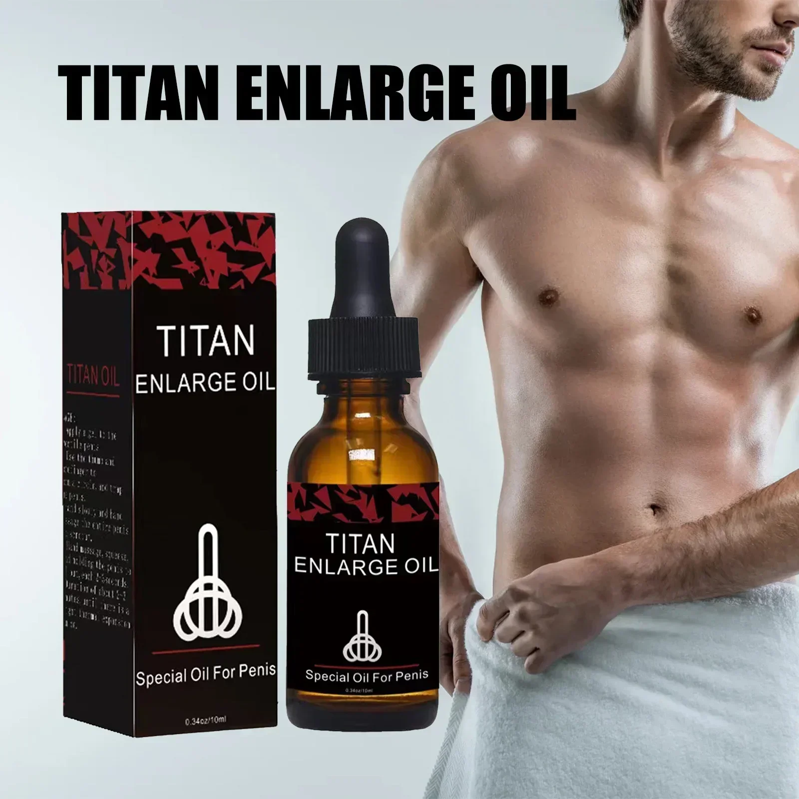 Óleo externo do alargamento do pénis para a ejaculação durável, anti prematura, pulverizador masculino, 60 minutos