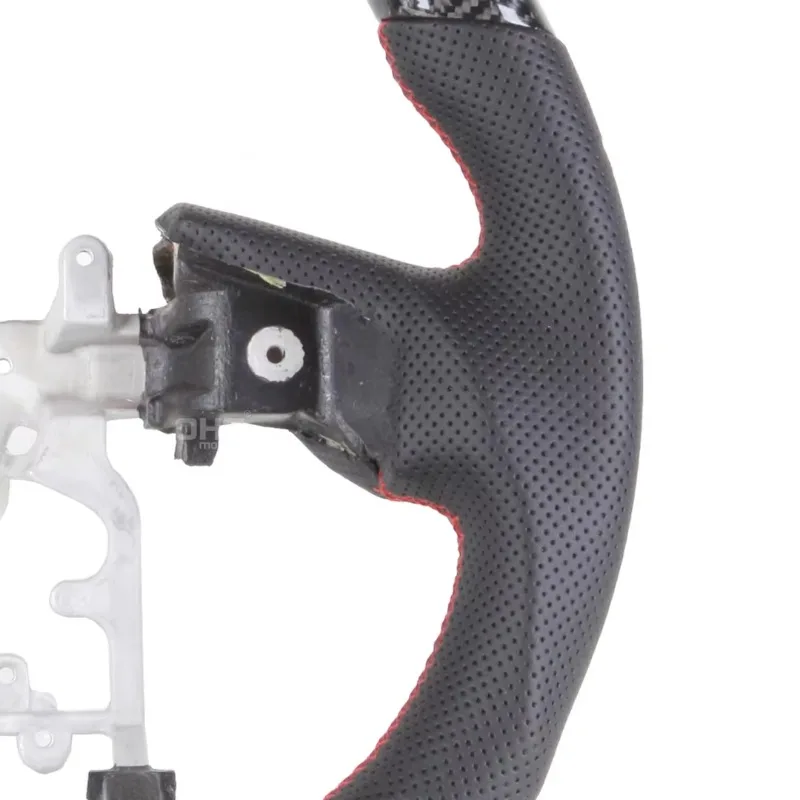 LED Suede Carbon Fiber Steering Wheel New High Speed Car Anti Slip Parts