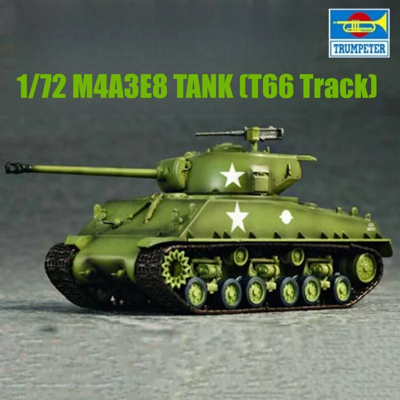 

Модель танка TRUMPETER 1/72 M4A3E8 (T66 Track) в сборе с пластиковой сборкой