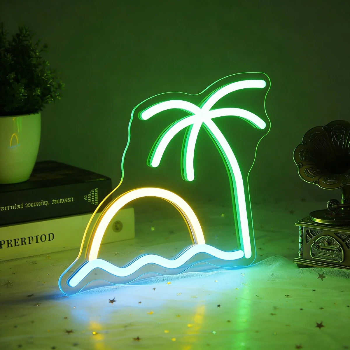 

Tropical Palm Tree Neon Sign LED Wall Art Lighting Beach Summer Decor Vacation Home Aesthetic Bar Cafe Decoration Gift