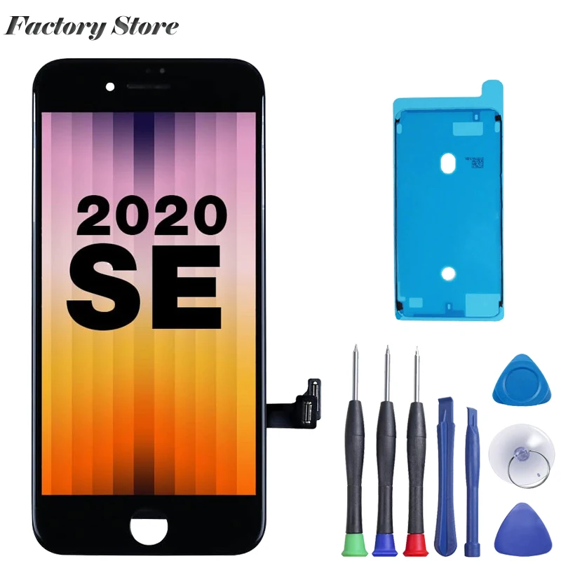 

For iPhone SE2020 Screen Replacement Generation A2296 A2275 A2298 Display Sensor Glass Panel Digitizer Assembly Repair Parts Kit