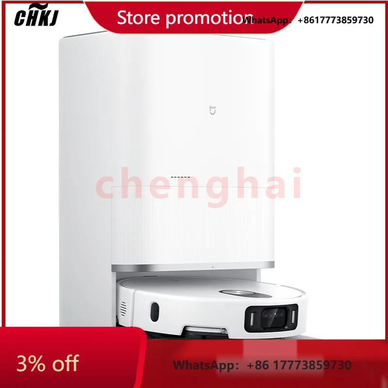 

CHKJ-NEW2025ForSmart Vacuum Cleaner 23000Pa AI Interactive Dual-Arm Sweeper with HEPA Filter Electric Battery Pow