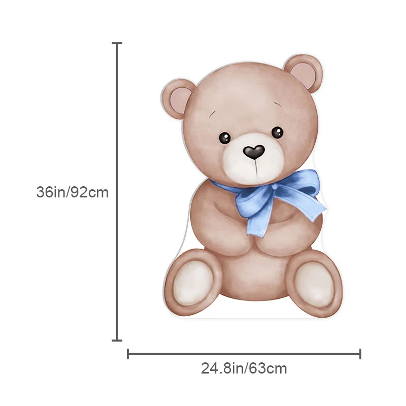 Découpe d\'ours pour les décorations de douche de bébé, planche de mosaïque d\'ours, anniversaire, bienvenue, décor de toile de fond de bébé, nous