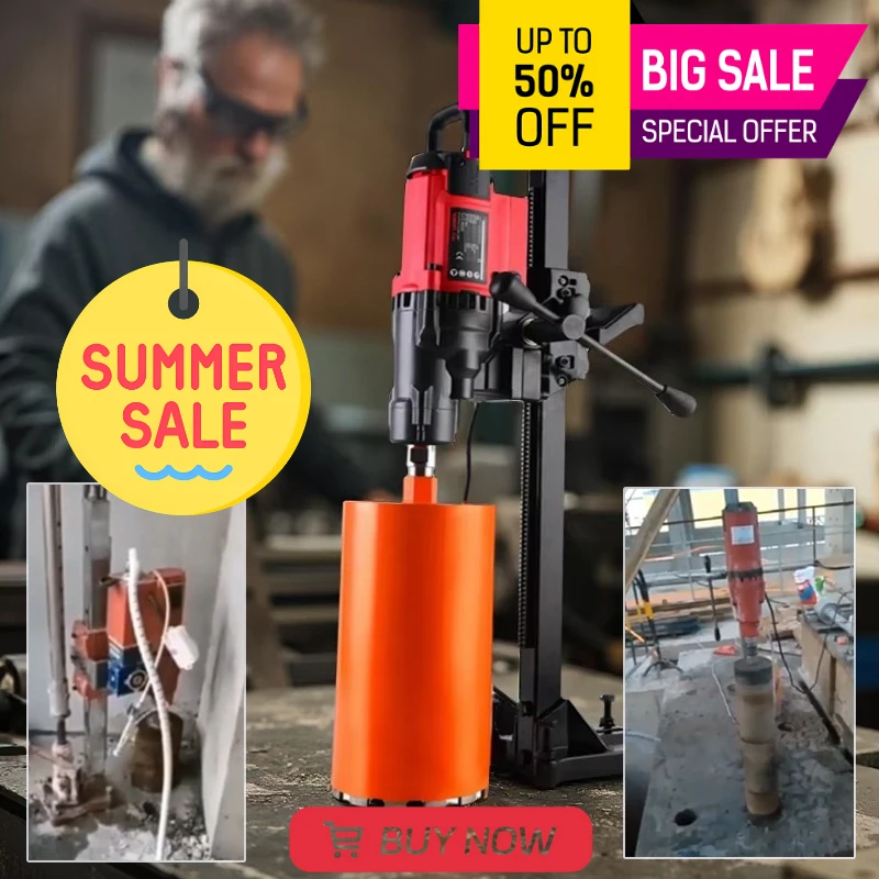 High-Power 2300W - 4500W Professional Electric Diamond Drilling Tool for Concrete Walls Water-Cooled Renovation Punching Machine