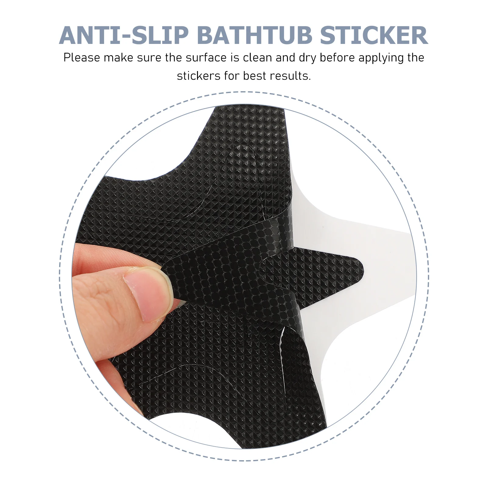 

Adhesive Shower Stickers Bathroom Non Slip Household Bathtub Star Anti-slip Black Antislip Tape