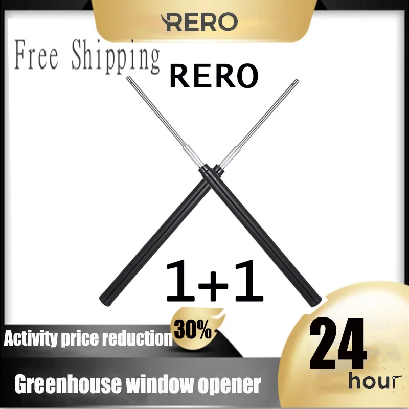 RERO 2PCS Greenhouse Temperature Sensor Automatic Opening Cylinder Push Rod Control Window Solar Thermal Sensitivity Ventilate