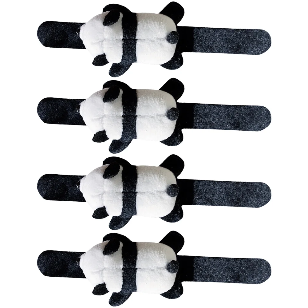 Panda Wristband Cartoon Slap Bracelets Kids Snap Children Party Toys Stuffed Plush Patting Hand for Girls
