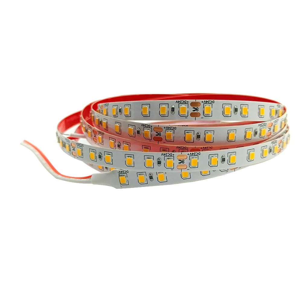 DC12V 5M 2835 SMD 120leds/m 600Leds Yellow Flexible LED Strip  Non-waterproof IP20