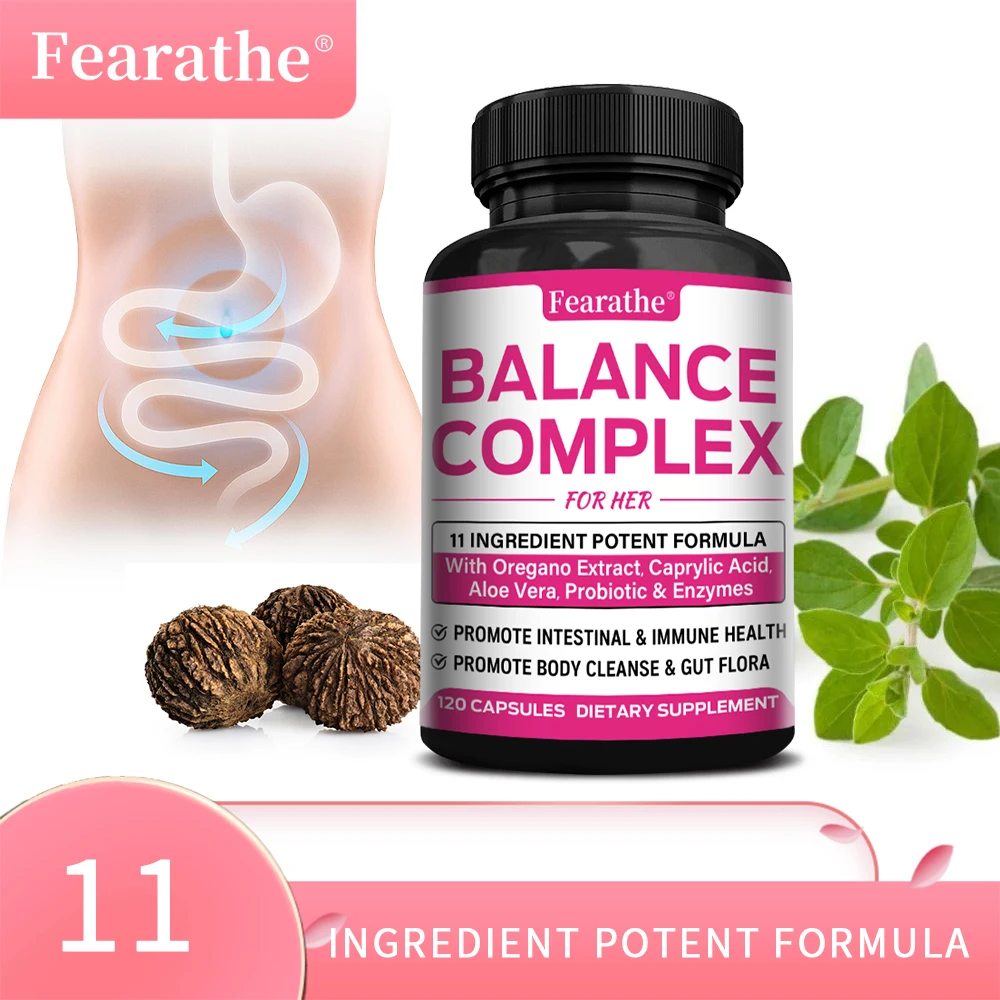 Women’s Balance Complex Capsules Probiotics & Herbal Blend, Daily Intimate & Gut Wellness Support, Immune & Body Comfort Support