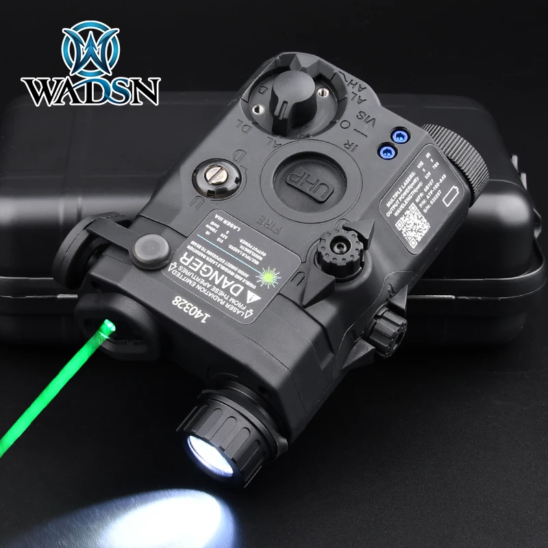 Imagem -04 - Wadsn-ponteiro Laser para Trilho Picatinny Ponto Vermelho Verde e Azul 20 mm Ar15 Acessórios Lanterna Peq 15 Peq15