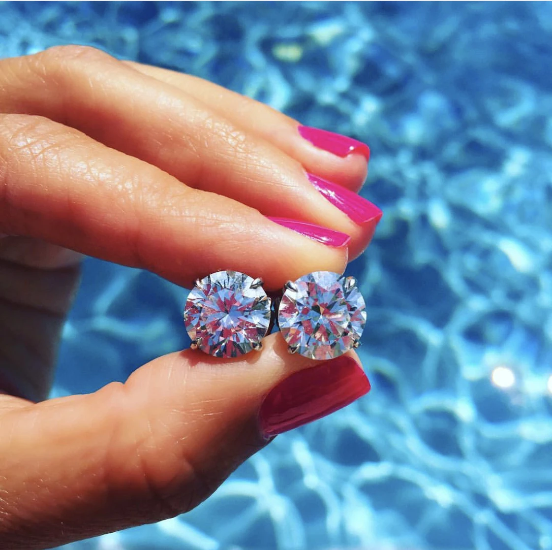 

Модные серьги-гвоздики с лабораторными бриллиантами 5 мм/9 мм, настоящее серебро 925 пробы, вечерние свадебные серьги для женщин и мужчин, обручальные украшения