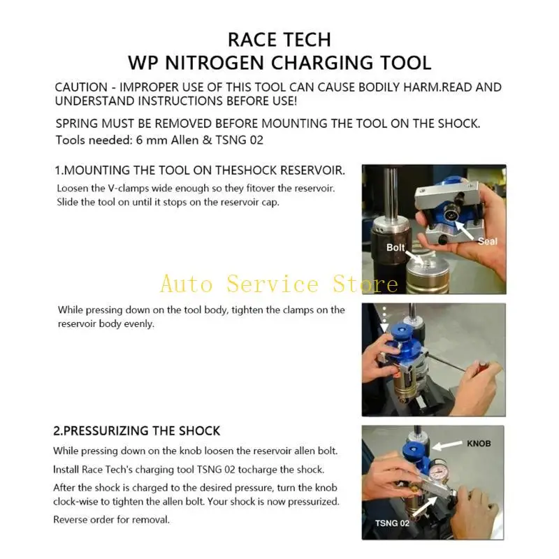 

462A Motorcycle Shock Absorbing Nitrogen Charging Tool For All Suspension