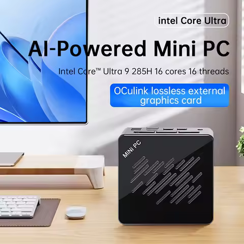 TOPC OCuLink Mini Gaming PC Intel Core (Ultra 9 285H ES/7 255H ES/5 235H ES) USB4, Dual 2.5G LAN,WiFi 6E, Windows 11 Desktop
