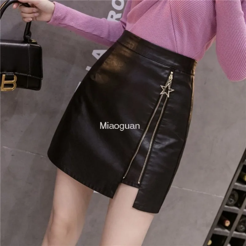 Black Mini Skirt Women‘s Velvet Short Pencil Skirt Korean Ladies Sexy Office Wear High Waist Skirts Zipper Faldas Spring Autumn