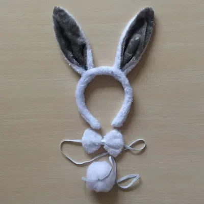 1sat =3pcs Children Adult Bunny Ear Headband Set Black Pink White Blue Fancy Dress Costume Hen Party Big Rabbit Ear Hairbands He