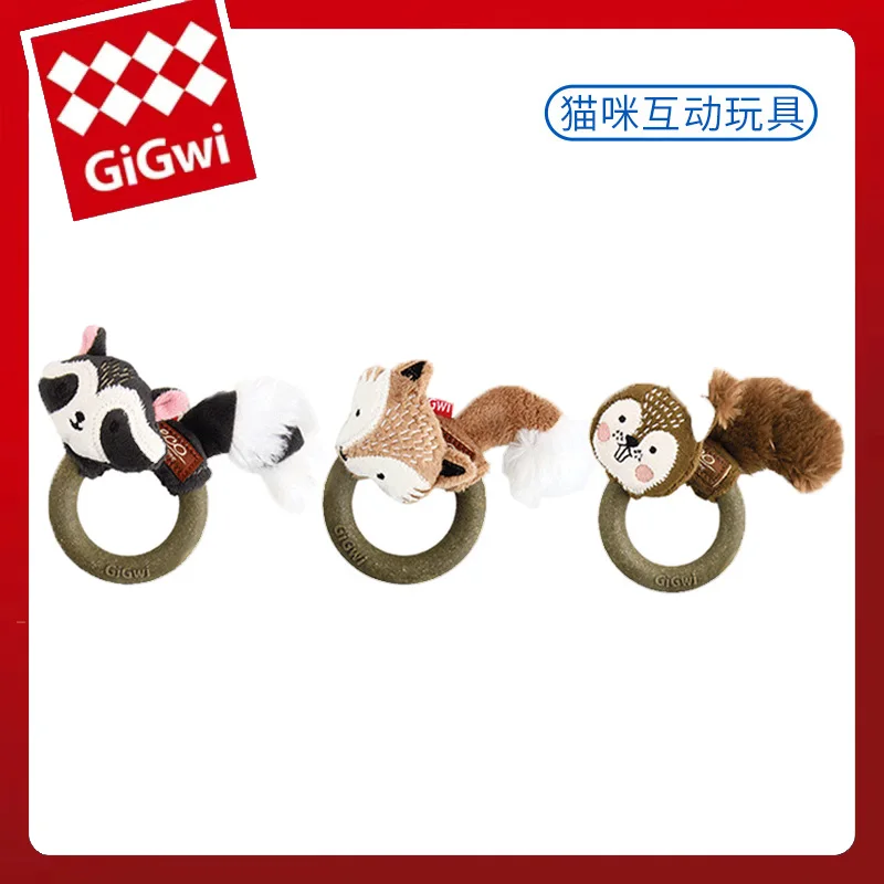 GiGwi Cat Toys CATCH Scratch Plush Hunting Series Plush Paper Sound Teething Toy Interactive Relieve Boredom for Pet Accessories