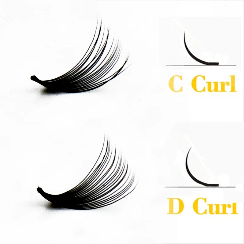 60 pcs/lot 20D handmade natural eyelash extension individual lashes nakeds make up eyelash 0.07 C curl individual lashes makeup