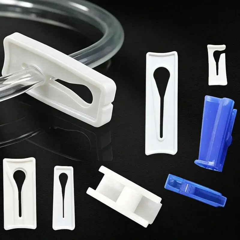 10Pcs Aquarium Hose Flow Regulator Hose Clamp Adjustable Plastic Water Stop Clamp Garden Water Flow Regulation Clip Joints