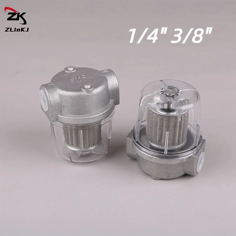1PCS High Quality Oil Filter For Oil Burner Transparent P.C. Cup 1/4" 3/8" Small Diesel Fuel Filter For Boiler 25L/H
