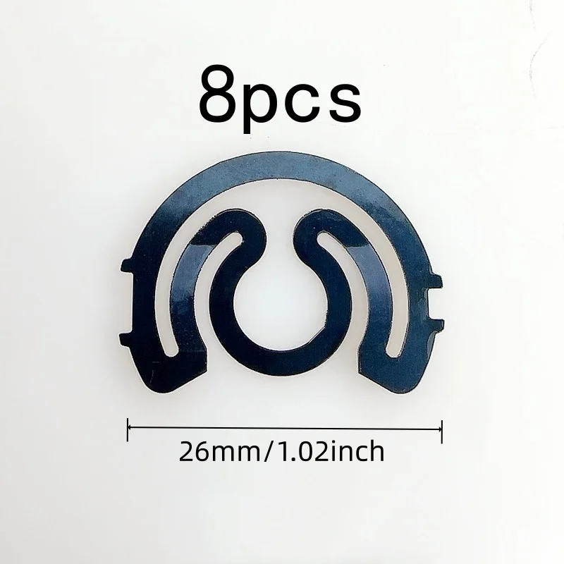 8 pcs Anti-Thread Tangling 26mm Shuttle Core Spring Sheet, great for Flatbed Sewing Machine, Smooth Thread Feeding