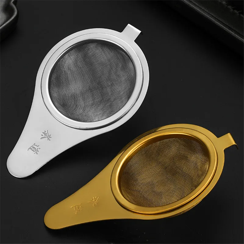 Reusable Stainless Steel Tea Infuser Fine Mesh Teapot Kungfu Tea Leaf Strainer Set Spice Diffuser Filter Kitchen Accessories