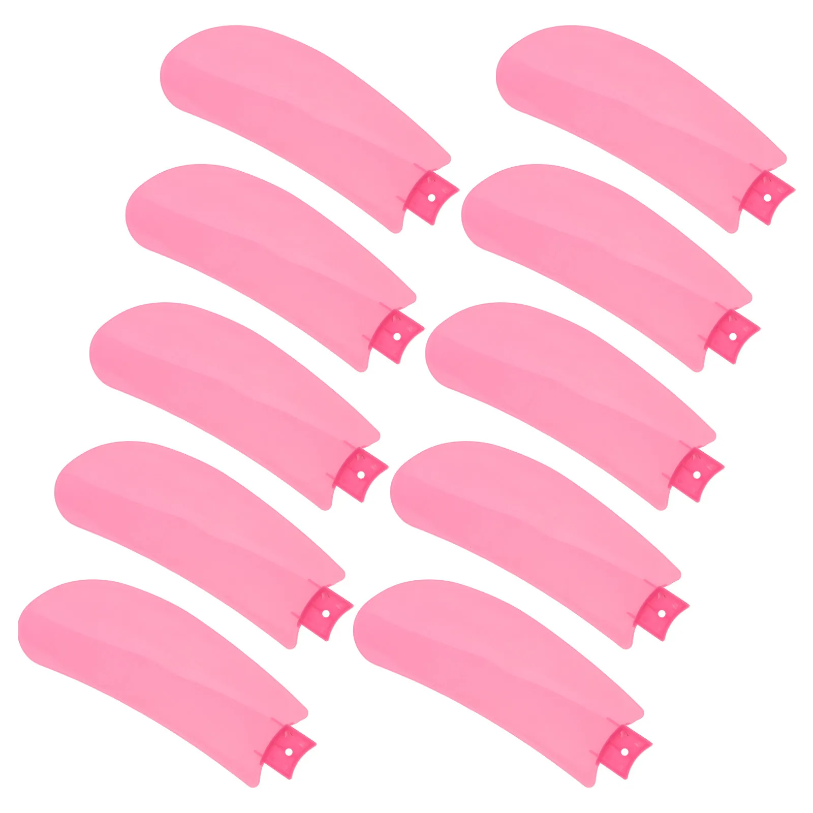10Pcs Replacement Fan Blades for Mini Table Standing Pedestal Fans Thickened Plastic -Insert Installation Fan