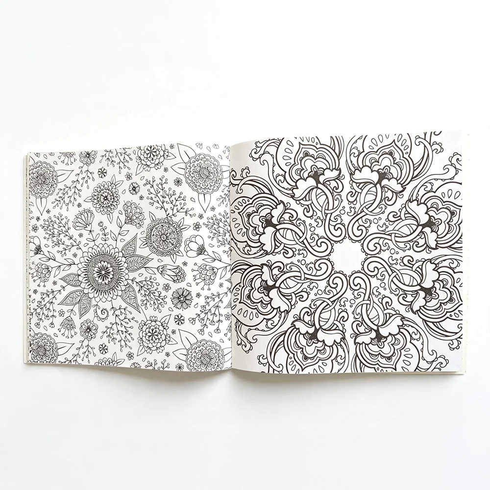 24-seitiges Mandala-Malbuch, Malbuch, Graffiti-Zeichnung, Stressabbau für Erwachsene – Detail 9