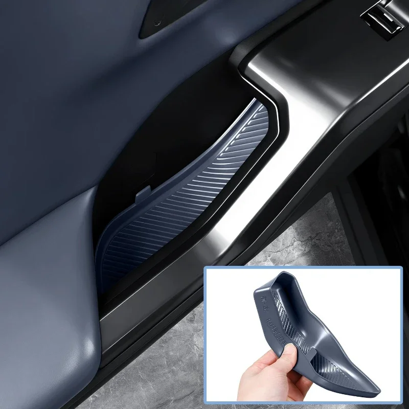 For Toyota RAV4 XA60 2026 Silicone Inner Handle Storage Box Door Slot Pad Anti-Dirt Easy Clean Interior Car Accessories