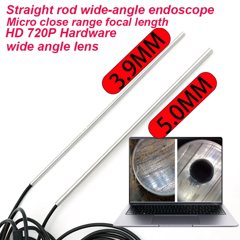 3.9mm 5MM HD Wide-Angle Close Focus Pipeline Automotive Casting Inner Wall Side Inspection Waterproof Industry Endoscope Camera