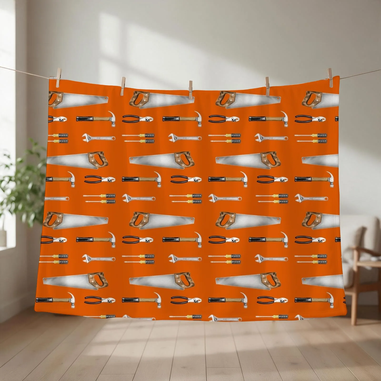 Handyman tools Throw Blanket Bed covers Stuffeds Flannels Luxury Designer Blankets