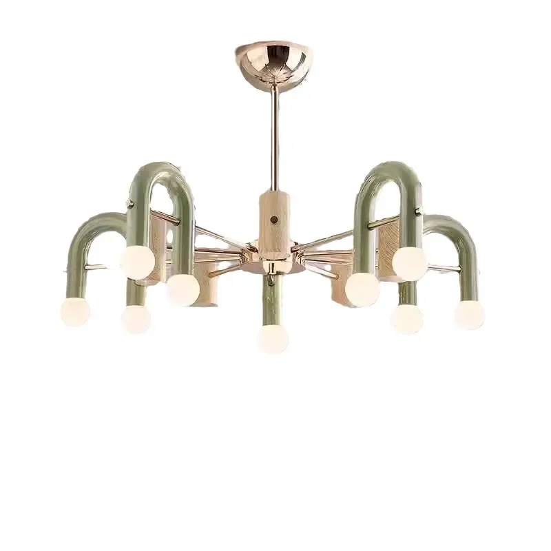 

French, Nordic, living room, chandelier, cream wind, main lamp, personality, modern, minimalist, bedroom, dining room, design