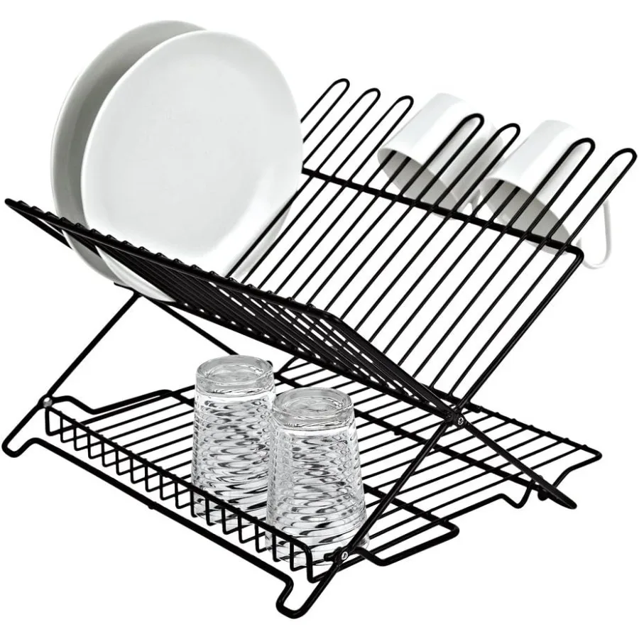 

1483 Junior Folding Dish Rack Black