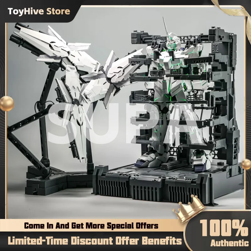 

【In Stock】SUPA MGEX 1/100 Unicorn Restored Version Full Set With LED Unit Shield & Cage Assembly Model Kit Action Figure Toy
