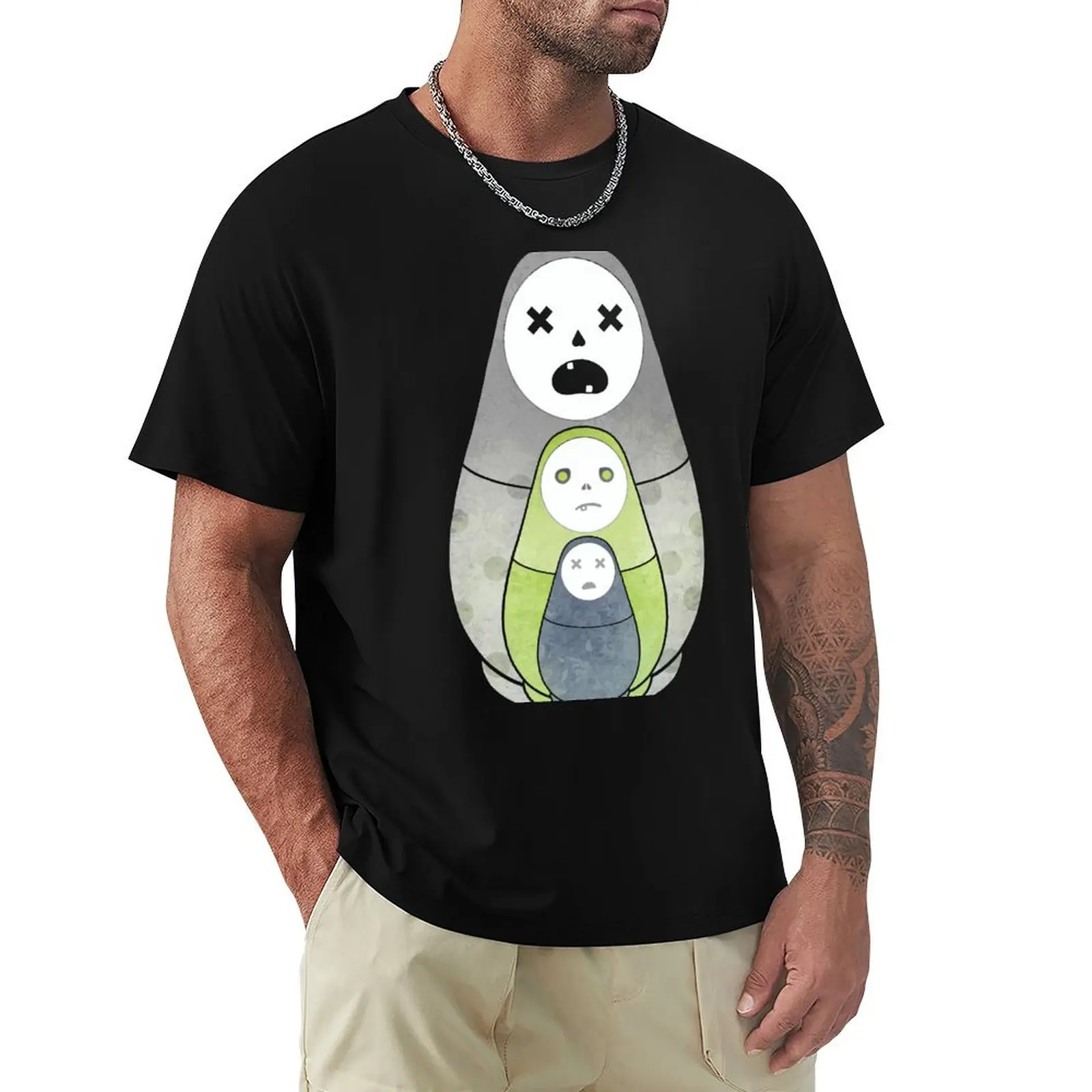 Zombie nesting dolls T-Shirt Plus Size Workout Short Sleeve Top